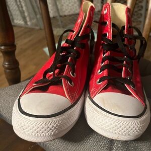 Converse Red Kids High-Top Sneakers